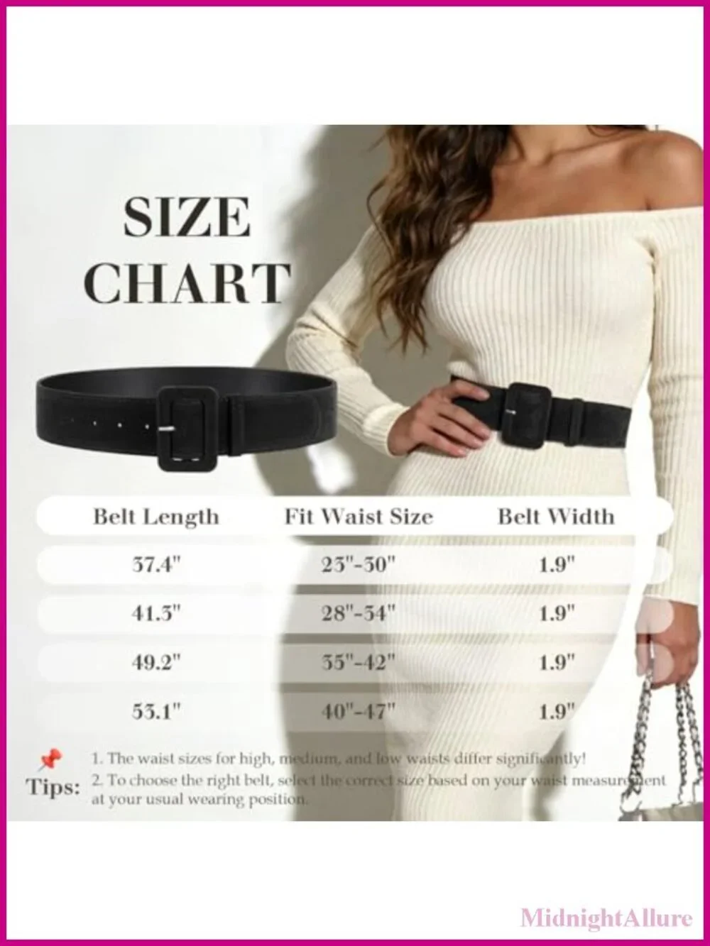 Wide Velvet Waist Belt Faux Leather Square Buckle Dress Cinch